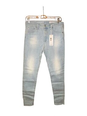 AG Adriano Goldschmied Farrah Skinny Ankle Jeans Light Wash High Rise 28R NWT